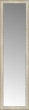 14" x 50" Libretto Antique Silver Custom Framed Mirror