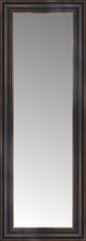 15" x 37" Aged Bronze Slope Custom Framed Mirror