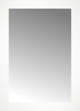 16" x 22" White Wide Cube Custom Framed Mirror