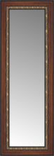 14" x 33" Malabar Walnut Custom Framed Mirror
