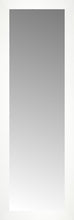 14" x 40" White Wide Cube Custom Framed Mirror
