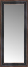 16" x 34" Aged Bronze Slope Custom Framed Mirror