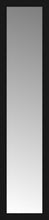 15" x 62" Soho Black Custom Framed Mirror