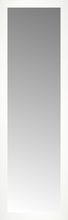 16" x 50" White Wide Cube Custom Framed Mirror