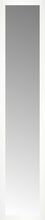 15" x 70" White Wide Cube Custom Framed Mirror