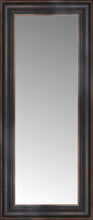14" x 29" Aged Bronze Slope Custom Framed Mirror