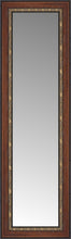 14" x 38" Malabar Walnut Custom Framed Mirror