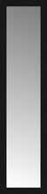 15" x 57" Soho Black Custom Framed Mirror