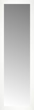 15" x 46" White Wide Cube Custom Framed Mirror