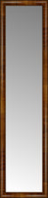 15" x 57" Belmont Light Brown Custom Framed Mirror