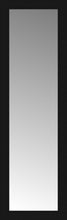14" x 42" Soho Black Custom Framed Mirror