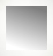 15" x 16" White Wide Cube Custom Framed Mirror