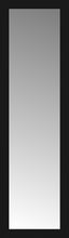 16" x 52" Soho Black Custom Framed Mirror