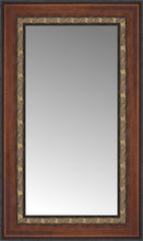 14" x 21" Malabar Walnut Custom Framed Mirror