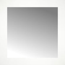 16" x 16" White Wide Cube Custom Framed Mirror