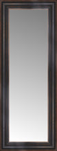14" x 32" Aged Bronze Slope Custom Framed Mirror