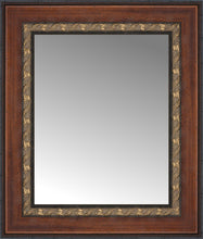 15" x 17" Malabar Walnut Custom Framed Mirror
