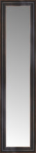 14" x 50" Aged Bronze Slope Custom Framed Mirror