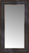 14" x 23" Aged Bronze Slope Custom Framed Mirror