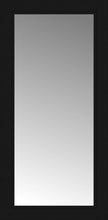 15" x 29" Soho Black Custom Framed Mirror