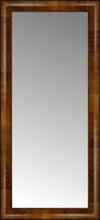 16" x 34" Belmont Light Brown Custom Framed Mirror