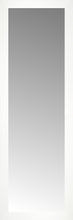 16" x 47" White Wide Cube Custom Framed Mirror