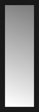 16" x 43" Soho Black Custom Framed Mirror