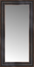 16" x 29" Aged Bronze Slope Custom Framed Mirror