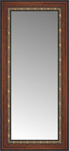 16" x 31" Malabar Walnut Custom Framed Mirror