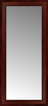 16" x 34" Ansley Mahogany Custom Framed Mirror