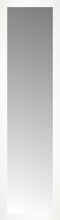15" x 53" White Wide Cube Custom Framed Mirror