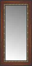 15" x 27" Malabar Walnut Custom Framed Mirror