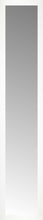 14" x 68" White Wide Cube Custom Framed Mirror