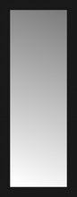 16" x 39" Soho Black Custom Framed Mirror