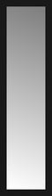 16" x 56" Soho Black Custom Framed Mirror