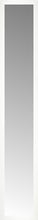 14" x 76" White Wide Cube Custom Framed Mirror