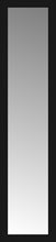 14" x 55" Soho Black Custom Framed Mirror