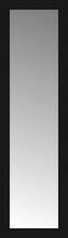 14" x 45" Soho Black Custom Framed Mirror