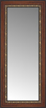 16" x 33" Malabar Walnut Custom Framed Mirror