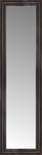 16" x 52" Aged Bronze Slope Custom Framed Mirror