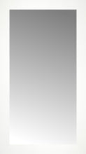16" x 28" White Wide Cube Custom Framed Mirror