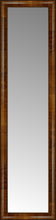 14" x 52" Belmont Light Brown Custom Framed Mirror