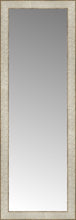 14" x 39" Libretto Antique Silver Custom Framed Mirror