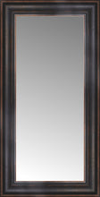 15" x 27" Aged Bronze Slope Custom Framed Mirror