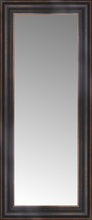 15" x 32" Aged Bronze Slope Custom Framed Mirror