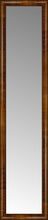 14" x 59" Belmont Light Brown Custom Framed Mirror