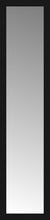 16" x 65" Soho Black Custom Framed Mirror