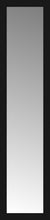 14" x 55" Soho Black Custom Framed Mirror