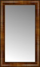 15" x 24" Belmont Light Brown Custom Framed Mirror