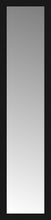 16" x 65" Soho Black Custom Framed Mirror